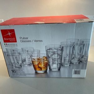 Bormioli 16 Piece Pulsar Glass Set